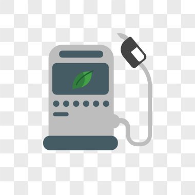 Saydam arka plan üzerinde gaz izole benzin istasyonu vektör simgesi 