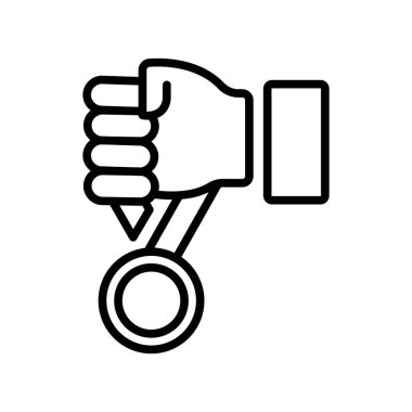 Medal icon vector isolated on white background for your web and mobile app design