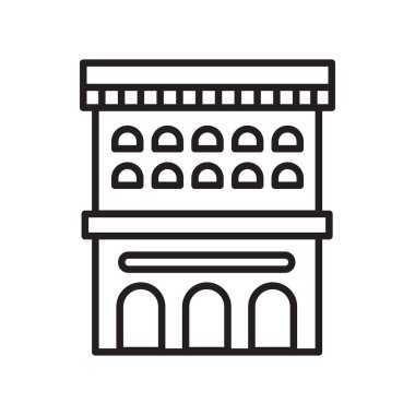 İtalya simge vektörü web ve mobil uygulama tasarımınız için beyaz arkaplanda izole edildi