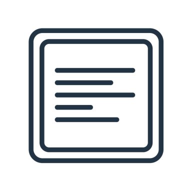 Paragraph icon vector isolated on white background, Paragraph si