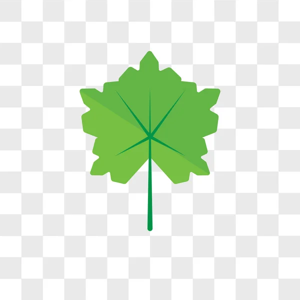 Blad vector pictogram geïsoleerd op transparante achtergrond, Leaf logo d — Stockvector