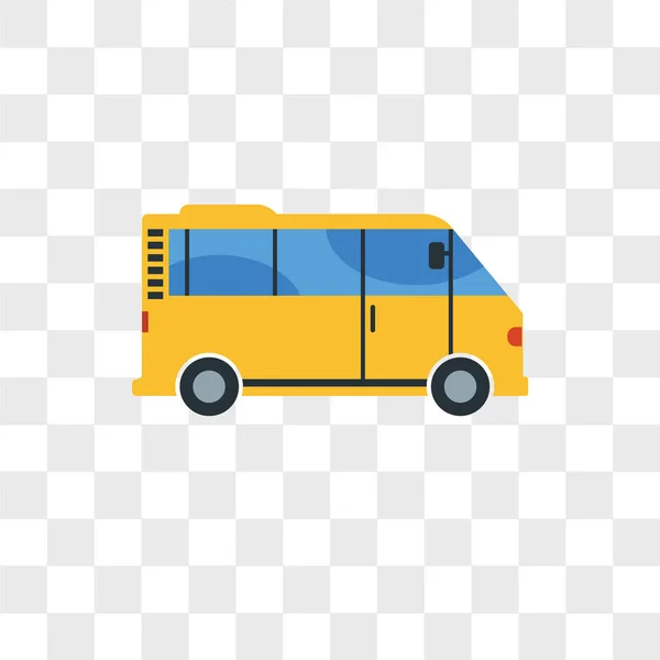 Εικονίδιο του φορέα λεωφορείο απομονώνονται σε διαφανές φόντο, λεωφορείο λογότυπο des — Διανυσματικό Αρχείο