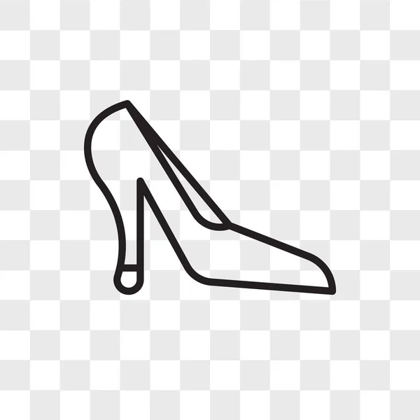 Heels vector icon isolated on transparent background, Heels logo — Stock vektor