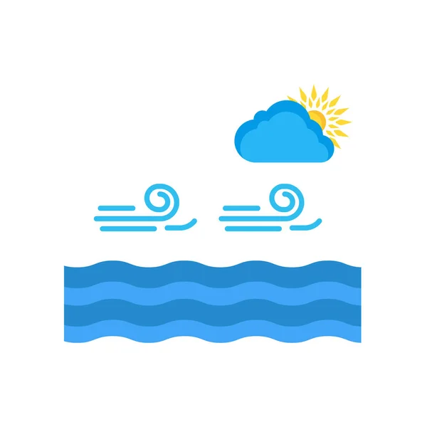 Calm Icon Vector Isolated White Background Your Web Mobile App — 图库矢量图片