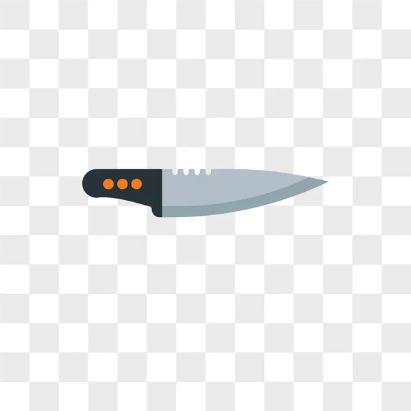 Значок вектора ножа изолирован на прозрачном фоне, логотип ножа — стоковый вектор