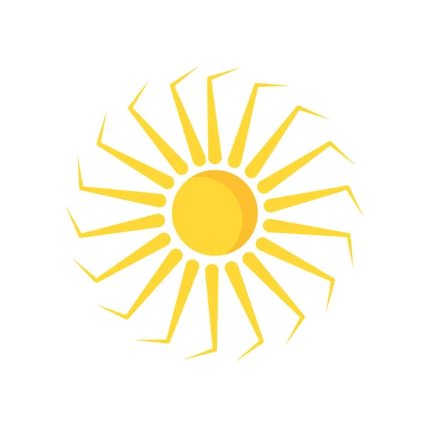 Vektor Sluneční Ikony Izolované Bílém Pozadí Pro Vaše Webové Mobilní — Stockový vektor
