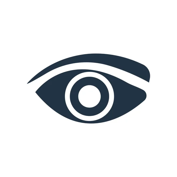 Oog pictogram vector geïsoleerd op een witte achtergrond, Eye teken — Stockvector