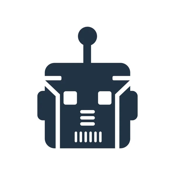 Robot icône vecteur isolé sur fond blanc, Panneau robot — Image vectorielle