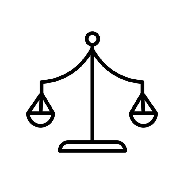 Scale icona segno vettoriale e simbolo isolato su sfondo bianco , — Vettoriale Stock