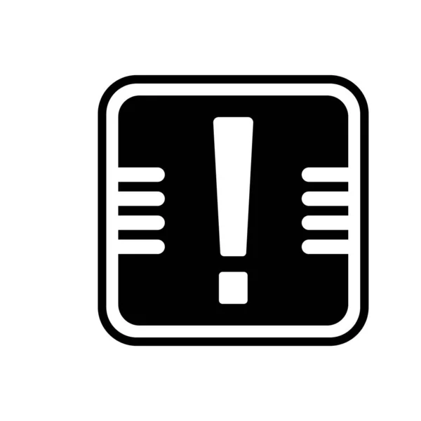 Signe d'avertissement icône vecteur isolé sur fond blanc, Avertissement s — Image vectorielle