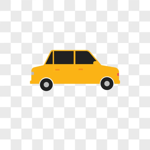 Car vector icon isolated on transparent background, Car logo des — Stock Vector