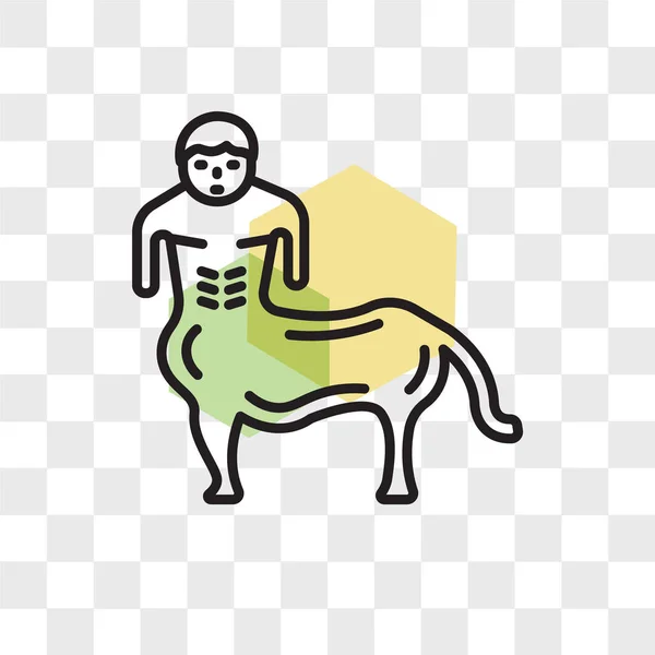 Icône vectorielle Centaur isolée sur fond transparent, Centaur — Image vectorielle