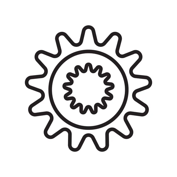 Vector icono de calor aislado sobre fondo blanco, signo de calor — Vector de stock