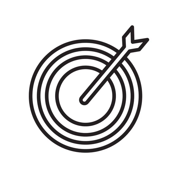 Darts ikon vektor jel és szimbólum elszigetelt fehér alapon — Stock Vector