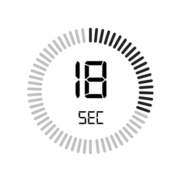 30秒图标 数字计时器 简单的矢量说明 — 图库矢量图片