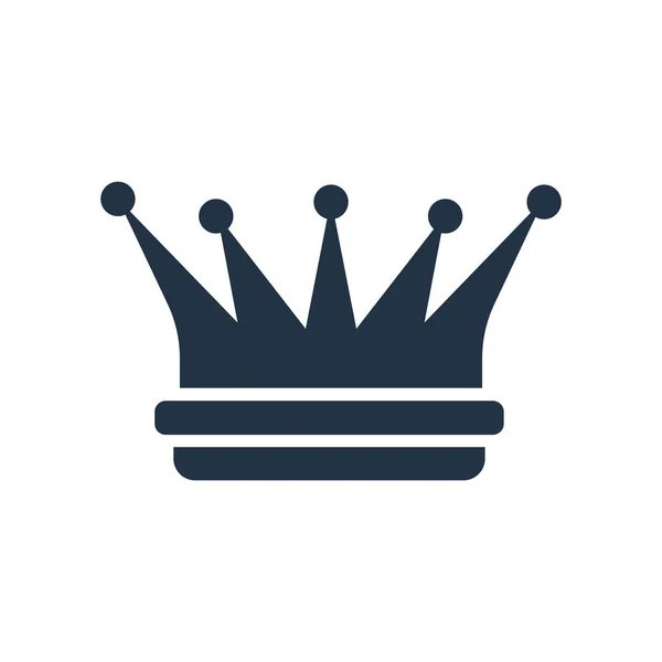 Kroon pictogram vector geïsoleerd op witte achtergrond, Kroon teken — Stockvector