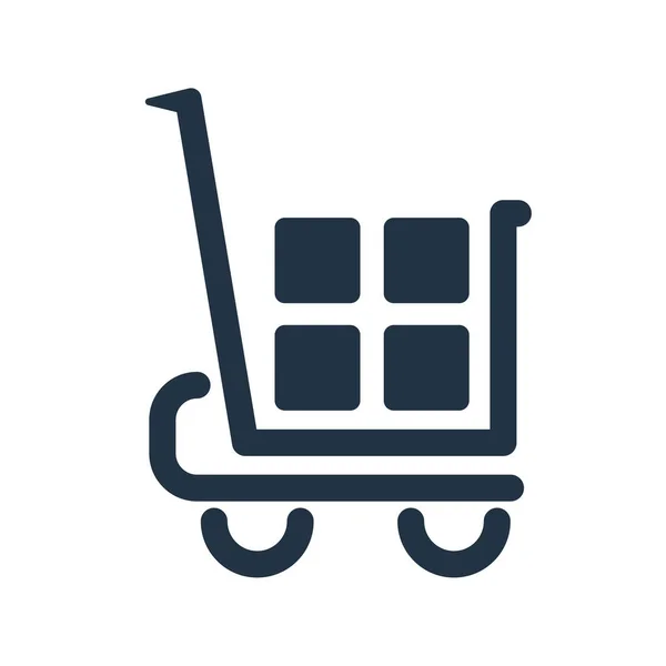 Add cart icon vector isolated on white background, Add cart sign — 스톡 벡터