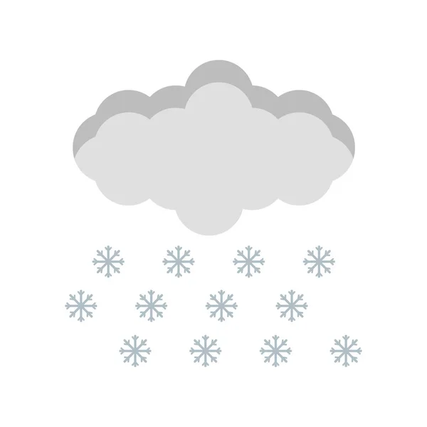 Snow Icon Vector Isolated White Background Your Web Mobile App — 图库矢量图片