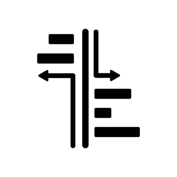 Balkendiagramm-Symbol Vektorzeichen und Symbol isoliert auf weißem Hintergrund — Stockvektor