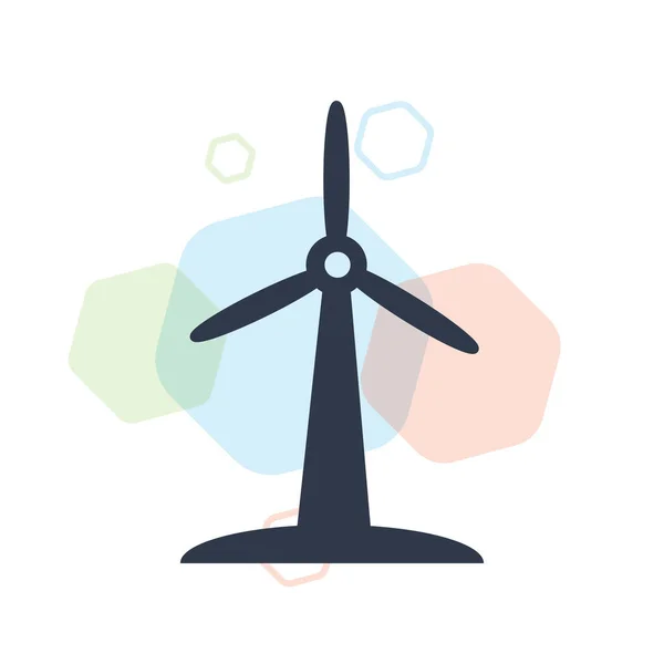 Wind Mill Icon Vector Isolated White Background Your Web Mobile — 스톡 벡터