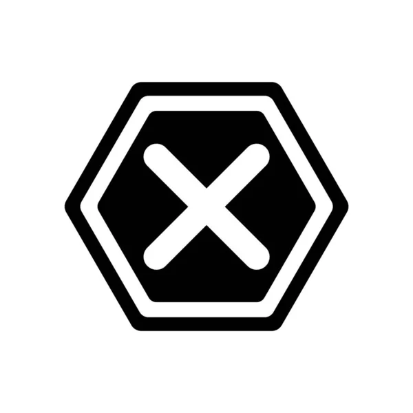 Peligro Signo vector icono aislado sobre fondo blanco, Peligro Sig — Vector de stock