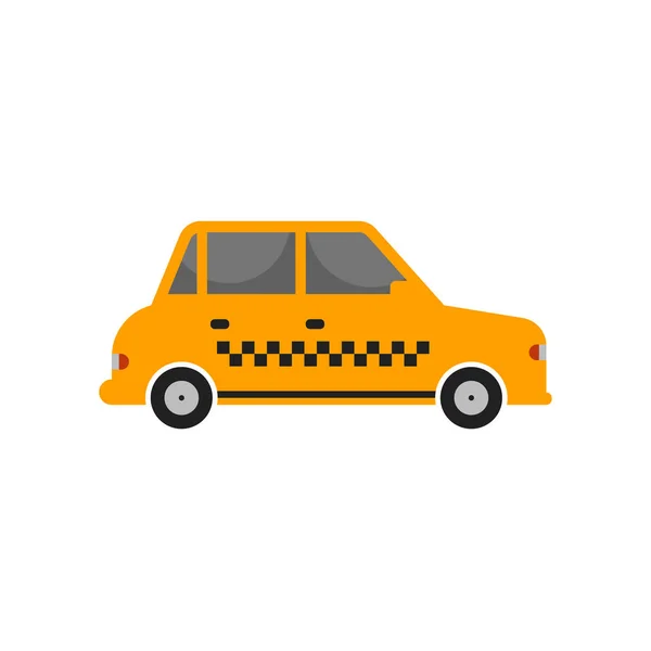 Tanda vektor ikon taksi dan simbol terisolasi pada latar belakang putih - Stok Vektor