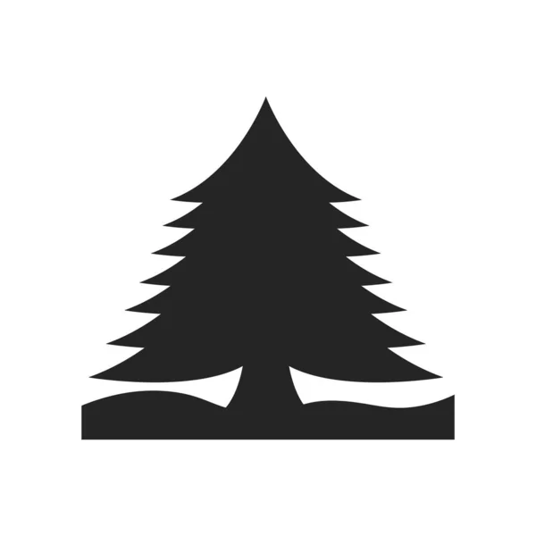 Signo de vector de icono de pino y símbolo aislado sobre fondo blanco, P — Archivo Imágenes Vectoriales