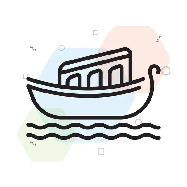 Venice Icon Vector Isolated White Background Your Web Mobile App — 스톡 벡터