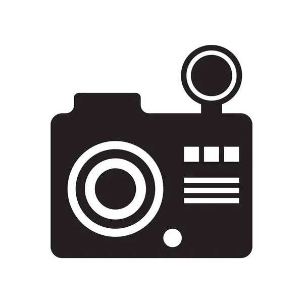 Camera icoon vector geïsoleerd op witte achtergrond, Camera teken — Stockvector