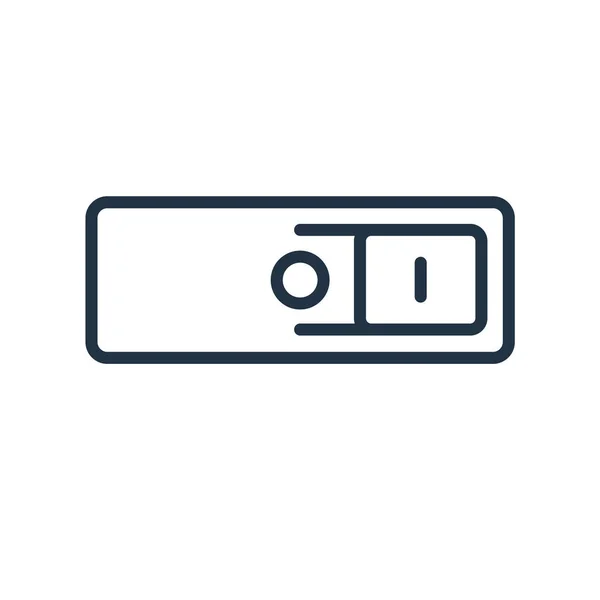 Schalter-Icon-Vektor isoliert auf weißem Hintergrund, Schaltzeichen — Stockvektor