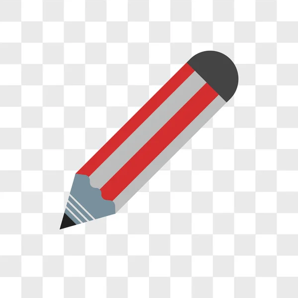 Wektor ołówka na białym na przezroczystym tle, ołówek lo — Wektor stockowy