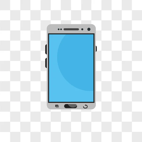 Векторна піктограма смартфона ізольована на прозорому фоні, смартфон — стоковий вектор