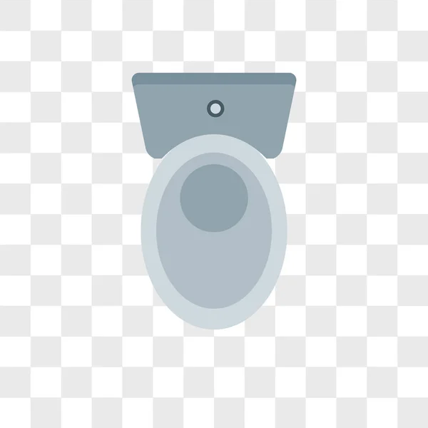 Icono de vector de inodoro aislado sobre fondo transparente, WC lo — Vector de stock