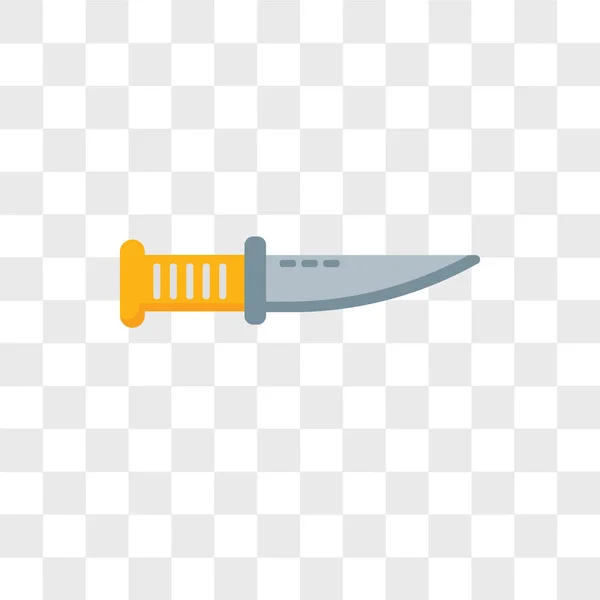 Kés vektor ikon elszigetelt átlátszó háttér, kés logó — Stock Vector