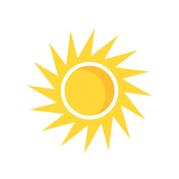 Sun Icon Vector Isolated White Background Your Web Mobile App — 스톡 벡터