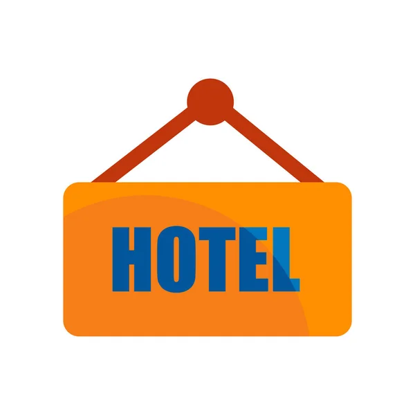 Hotel znamení ikona vektorové znamení a symbol izolované na bílém backgro — Stockový vektor