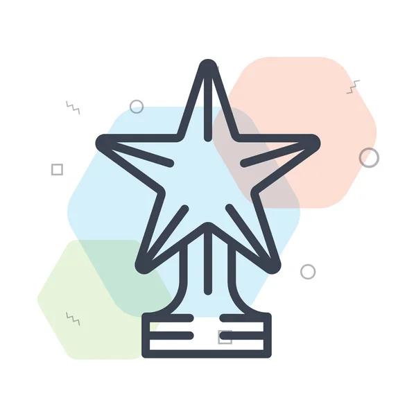 Trophy Icon Vector Isolated White Background Your Web Mobile App — Stok Vektör