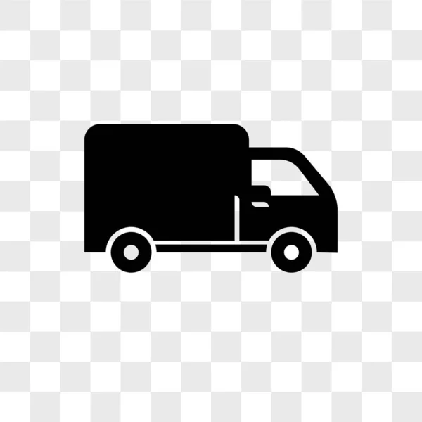 Consegna camion vettoriale icona isolato su sfondo trasparente, D — Vettoriale Stock