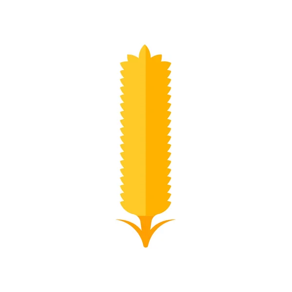 Вектор Піктограми Пшениці Ізольовано Білому Тлі Вашого Дизайну Веб Мобільних — стоковий вектор