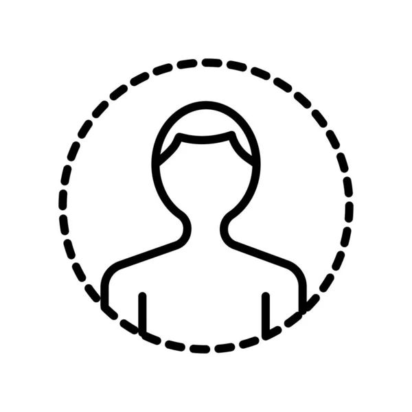 Vecteur Icônes Utilisateur Isolé Sur Fond Blanc Pour Conception Votre — Image vectorielle