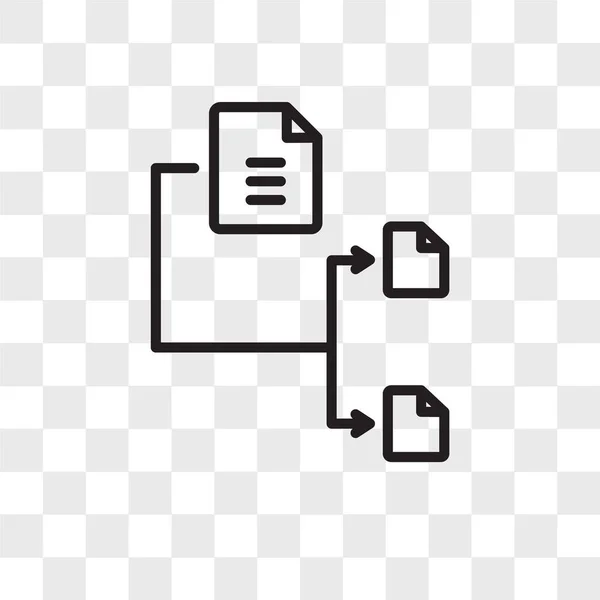 File transfer vector icon isolated on transparent background, Fi