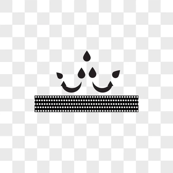 Waterdichte vector pictogram geïsoleerd op transparante achtergrond, water — Stockvector
