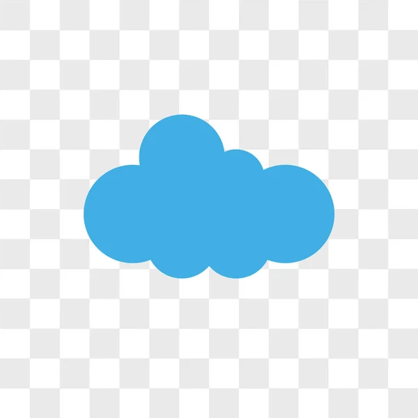 Icona vettoriale delle nuvole isolata su sfondo trasparente, Nuvole — Vettoriale Stock