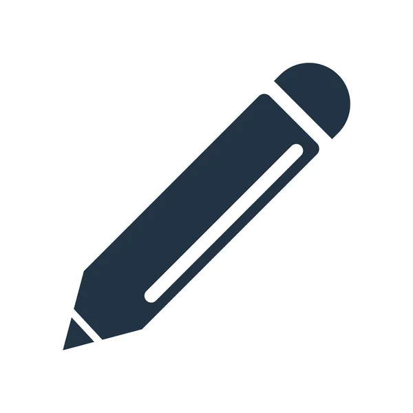 Icône crayon vecteur isolé sur fond blanc, pancarte crayon — Image vectorielle