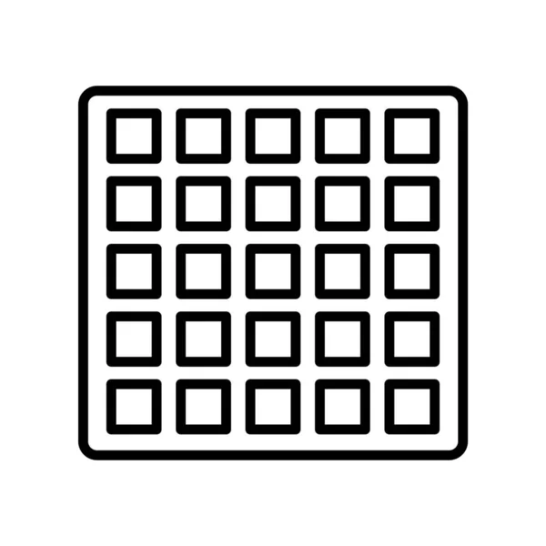 Grid icon vector isolated on white background, Grid sign , line — 스톡 벡터