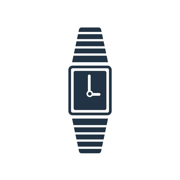 Vector de icono de reloj aislado sobre fondo blanco, signo de reloj — Archivo Imágenes Vectoriales