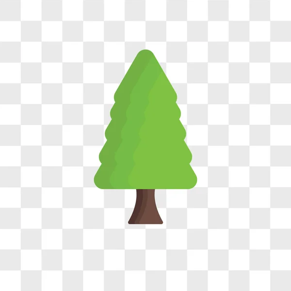 Árbol icono vectorial aislado sobre fondo transparente, árbol logotipo d — Vector de stock