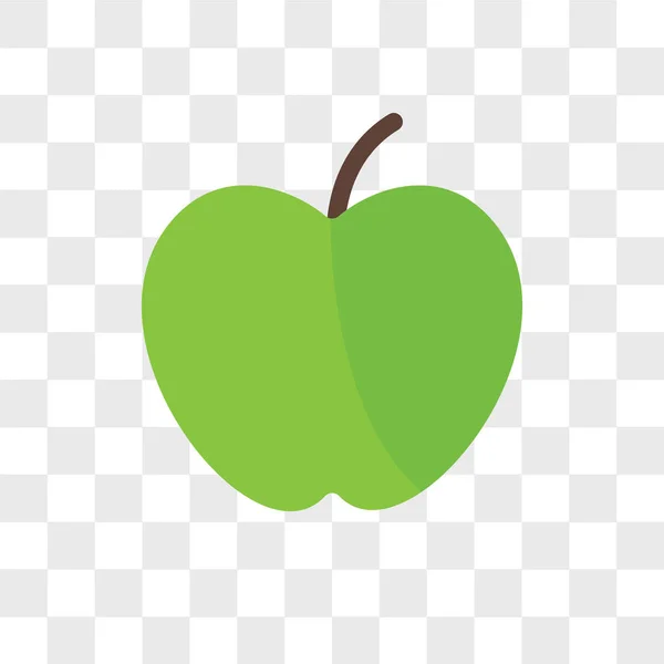 Apple vector icon elszigetelt átlátszó háttér, az Apple logó — Stock Vector