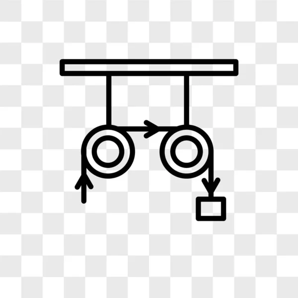 Natuurkunde vector pictogram geïsoleerd op transparante achtergrond, natuurkunde — Stockvector