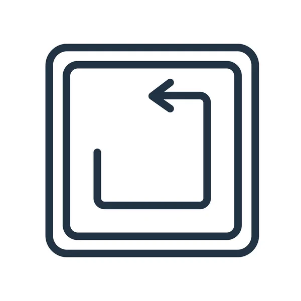 Annuler icône vecteur isolé sur fond blanc, Annuler signe — Image vectorielle